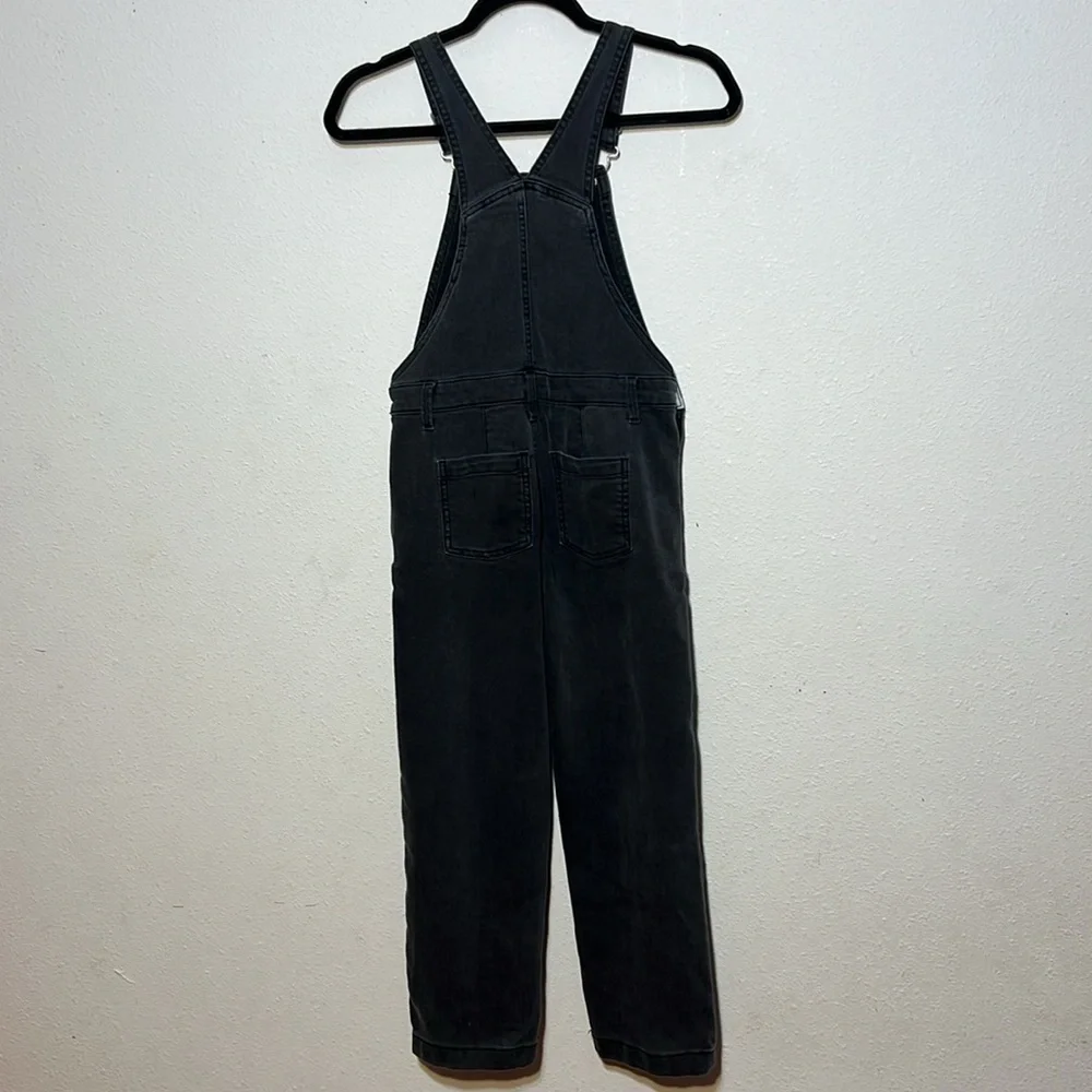 OshKosh Black Wash Kids Denim Overalls Size 10
